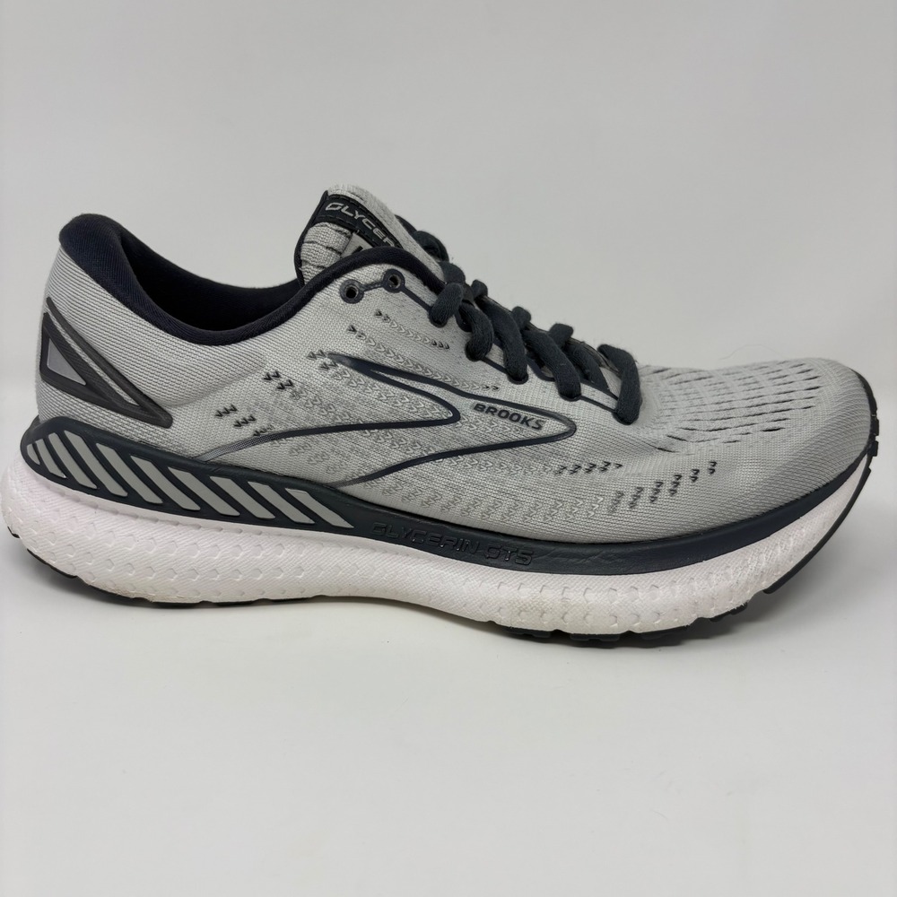 Brooks Glycerin GTS 19 Womens Size 7.5 Wide Grey Running Shoes (1203441D085)